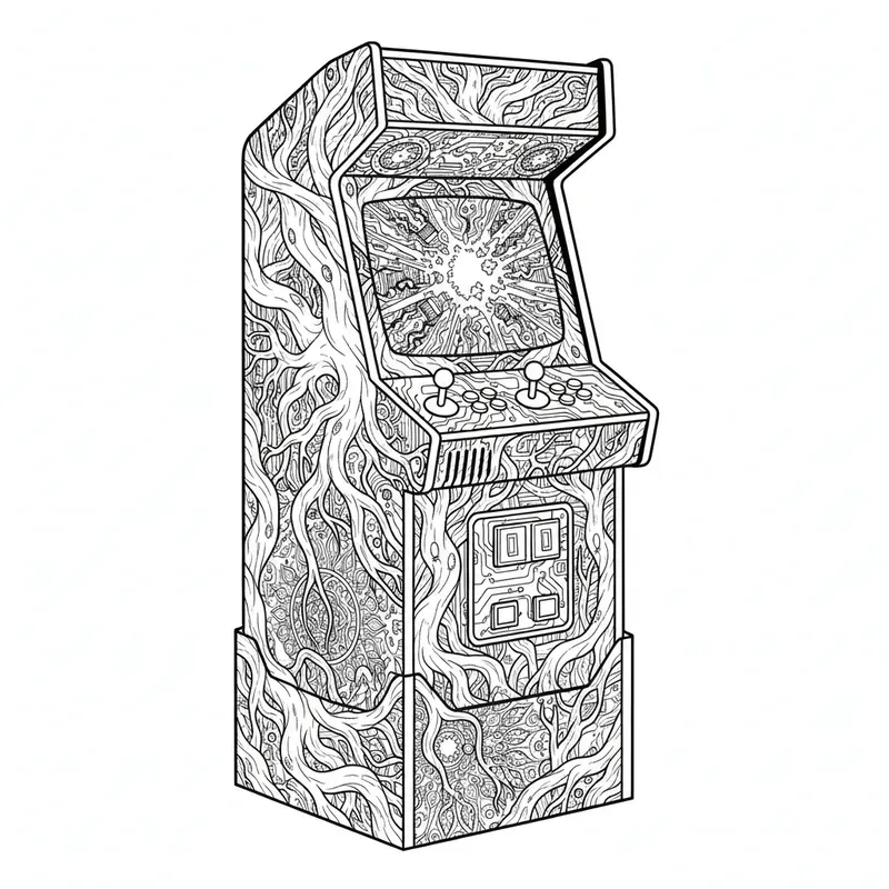 Organic Pixel Art Coloring Pages