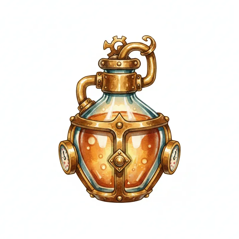 Jrpg Steampunk 2D Game Item Icons