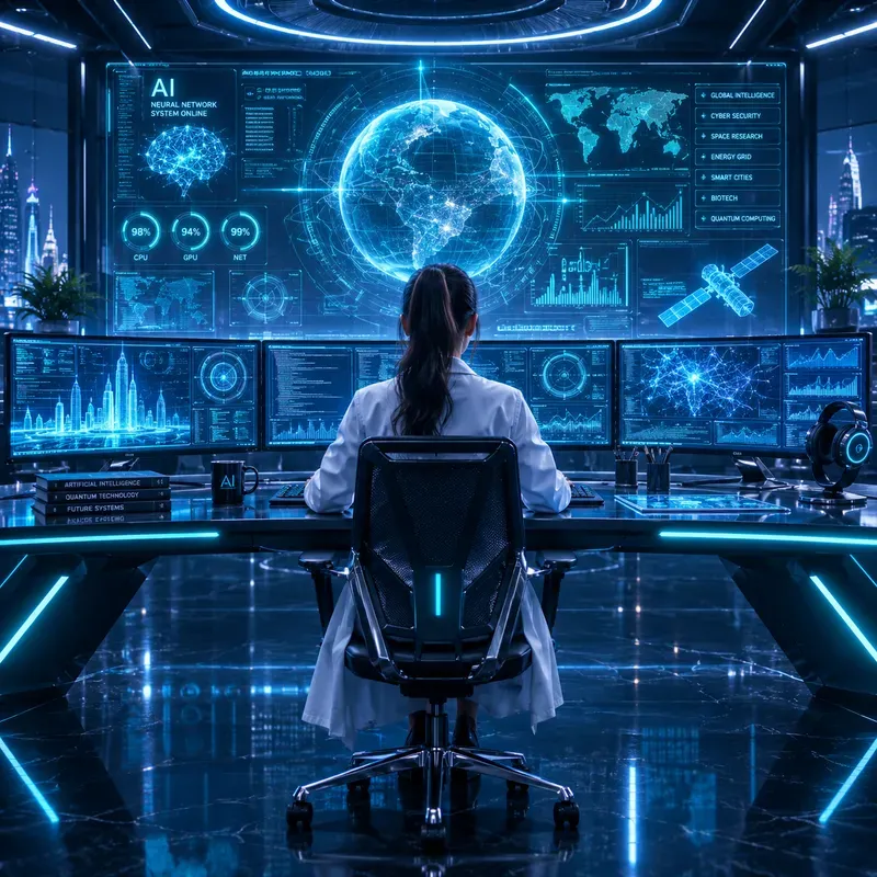 Cyberpunk Command Centers