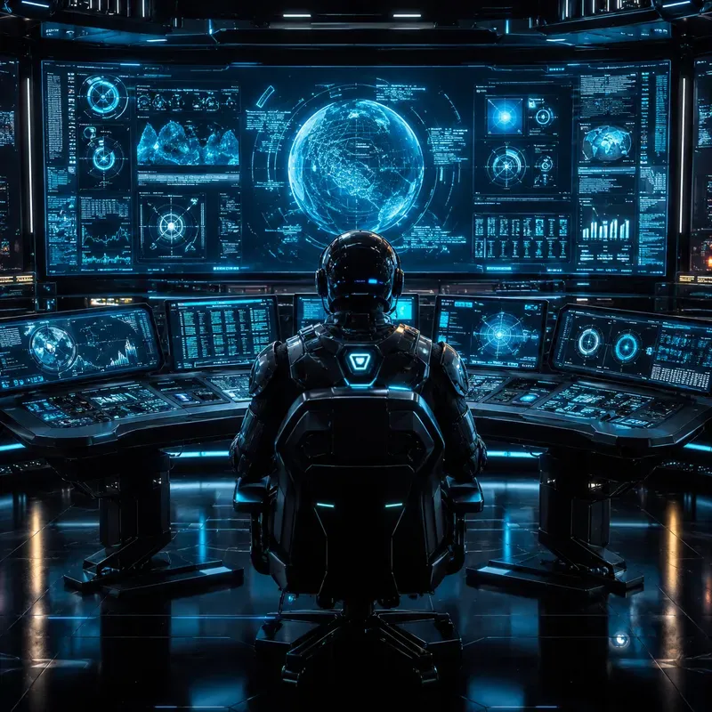 Cyberpunk Command Centers