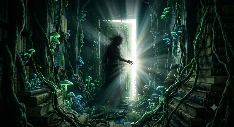 Celestial Keys Jungian Dream Symbol Art