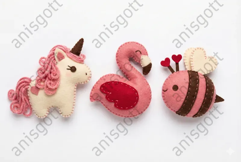 Felt Valentine Plush Pro Clipart Sets