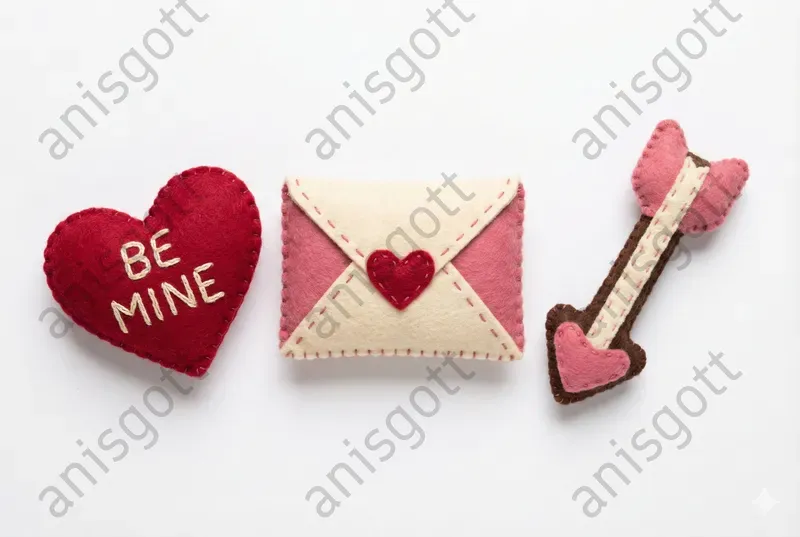 Felt Valentine Plush Pro Clipart Sets