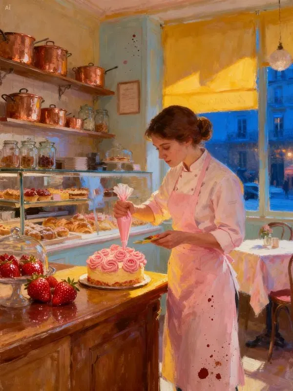 Aesthetic Painted Chef Activity Art