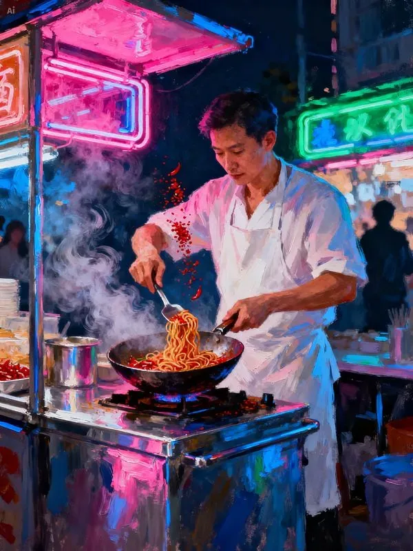 Aesthetic Painted Chef Activity Art
