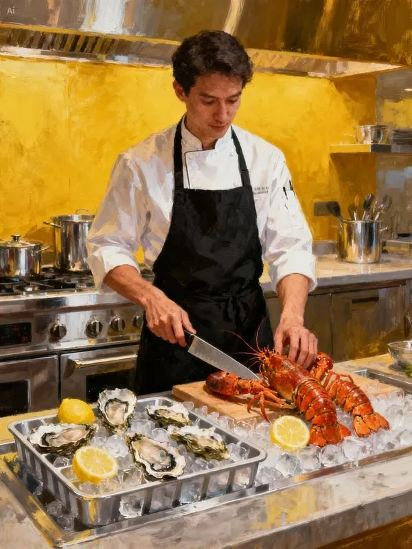 Aesthetic Painted Chef Activity Art