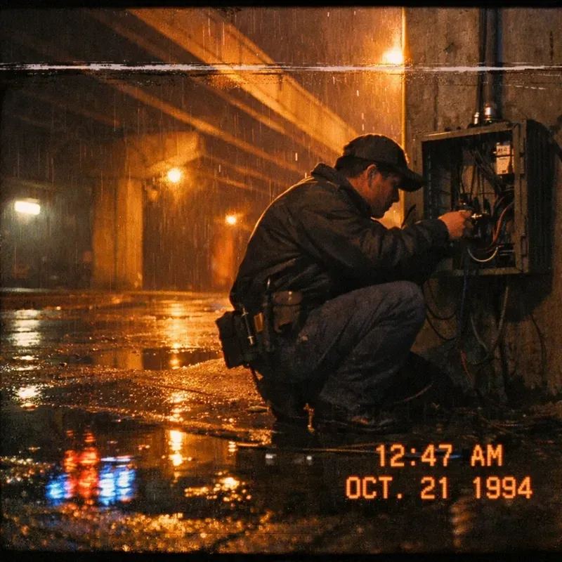 Rainy VHS Overpass Scene Builders