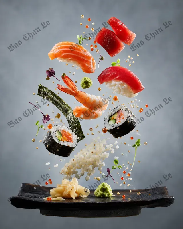 Floating Food Studio Photography