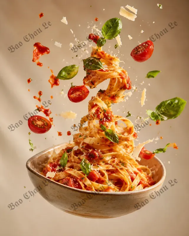 Floating Food Studio Photography