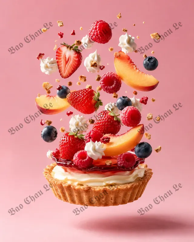 Floating Food Studio Photography