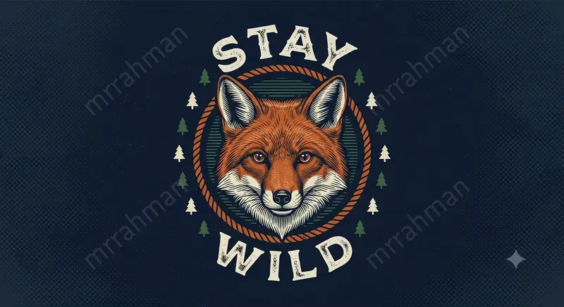 Vintage Retro Badge Animal Art