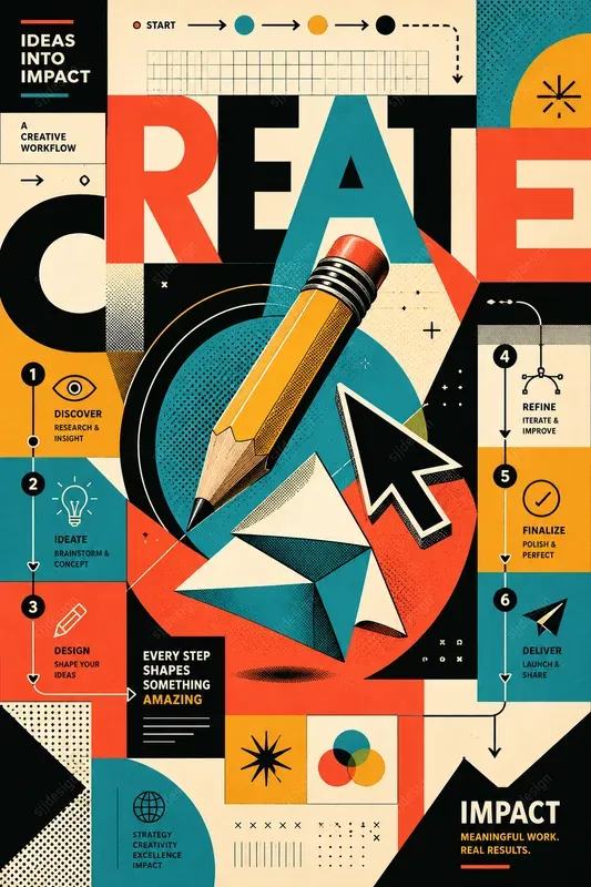 Memphis Geometric Poster Art