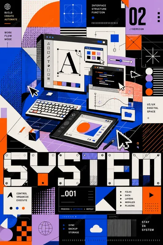 Memphis Geometric Poster Art