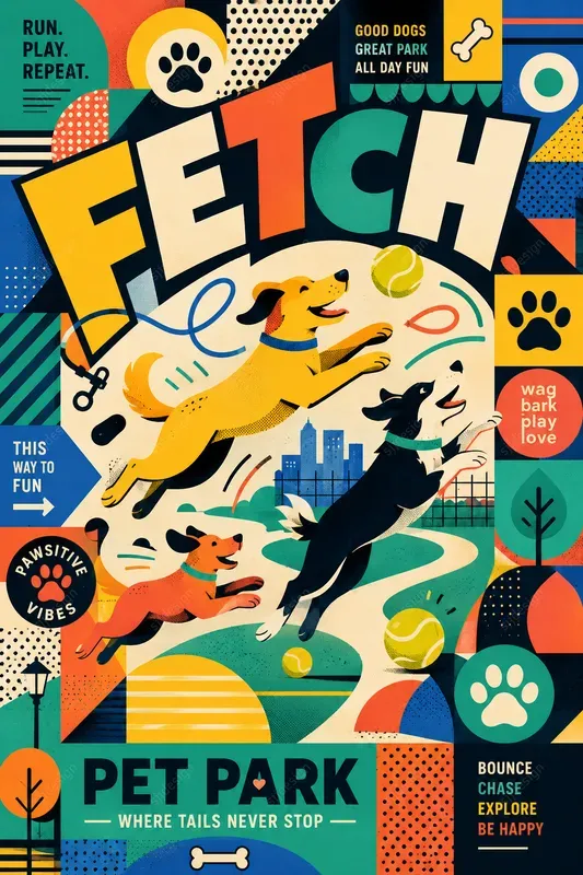 Memphis Geometric Poster Art