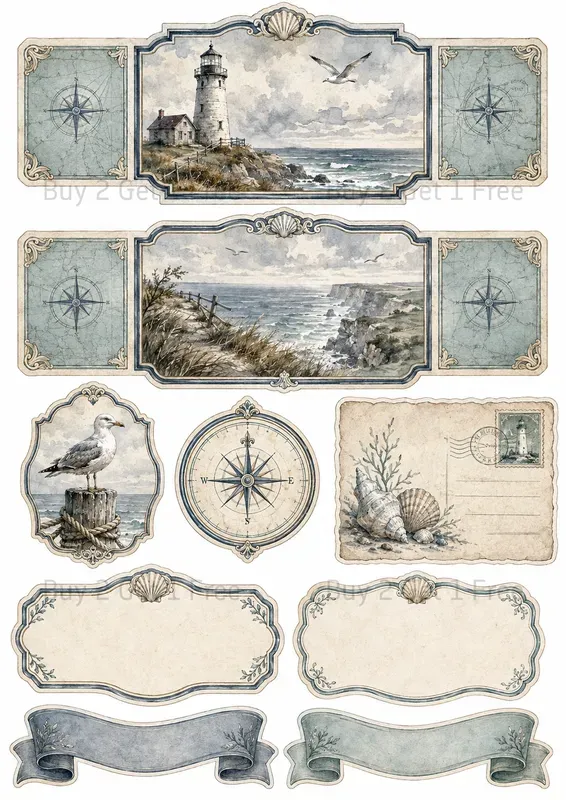 Western Junk Journal Scrapbook Elements
