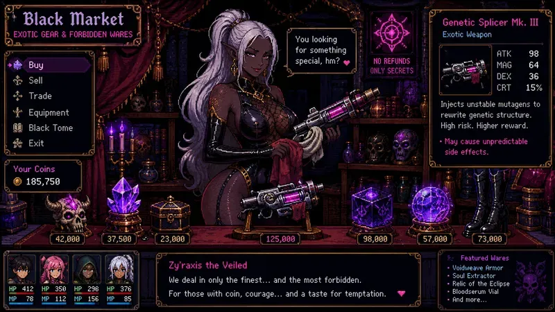 Retro RPG Item Shop Generator