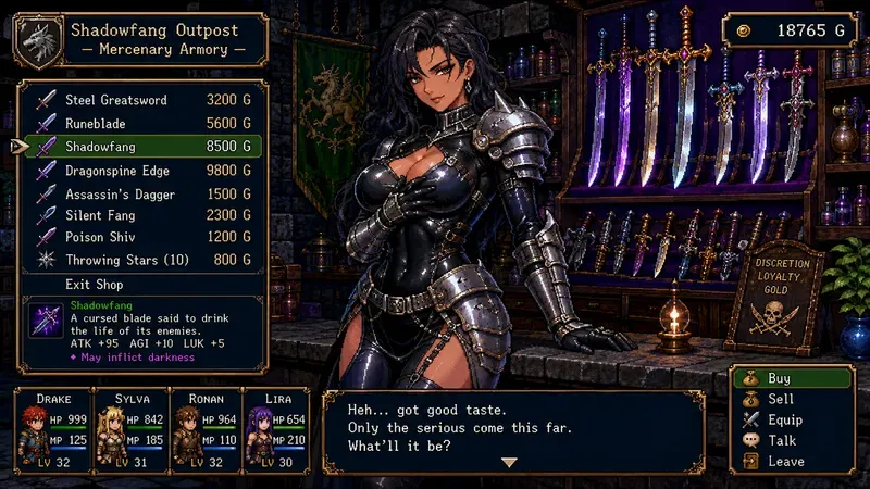 Retro RPG Item Shop Generator