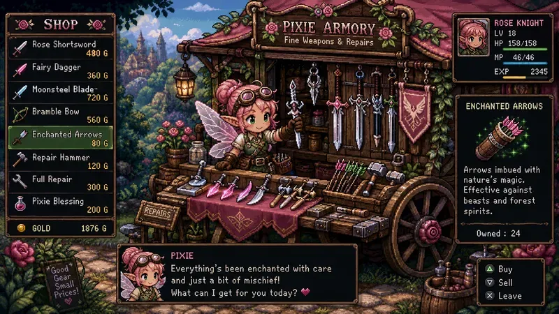 Retro RPG Item Shop Generator
