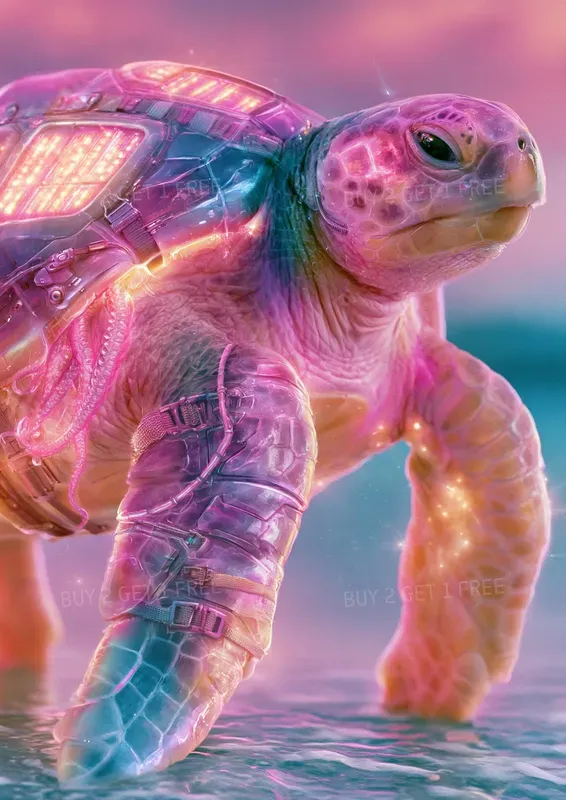 Cyber Punk Ocean Animals