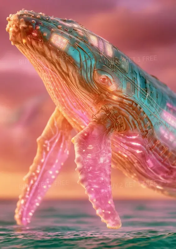 Cyber Punk Ocean Animals