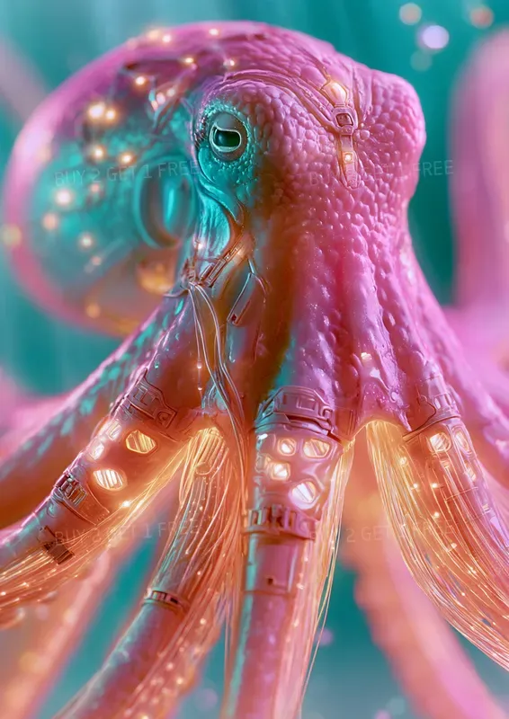 Cyber Punk Ocean Animals