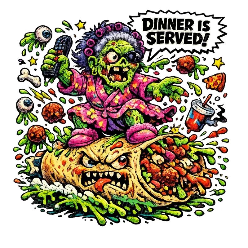 Crazy Horror Cartoon Style Art Tshirts