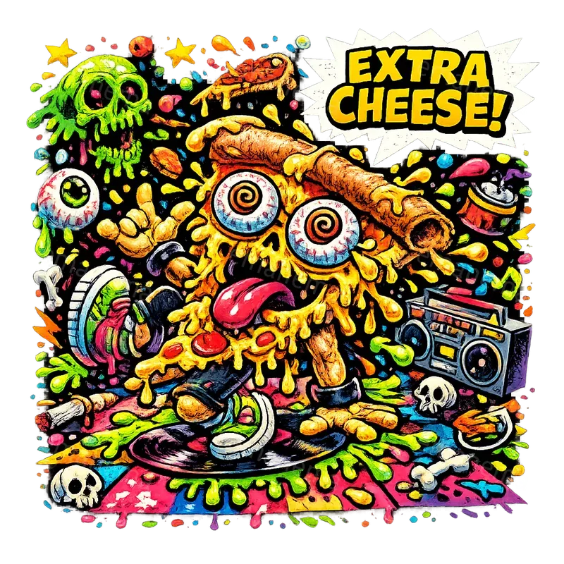 Crazy Horror Cartoon Style Art Tshirts