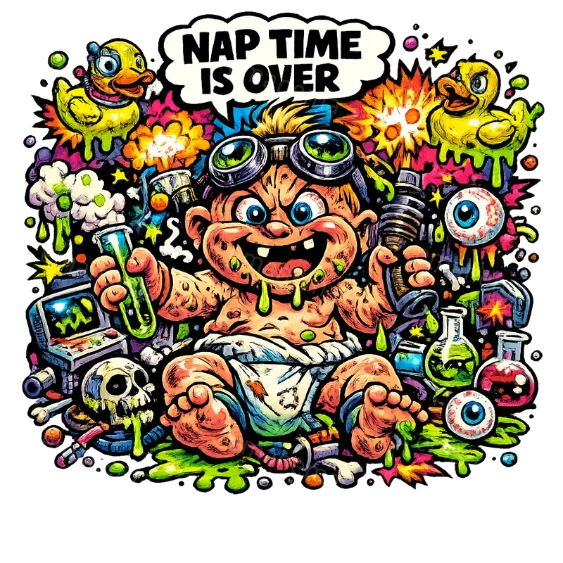 Crazy Horror Cartoon Style Art Tshirts