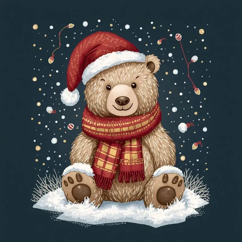 Cozy Snowy Christmas Tshirt Art