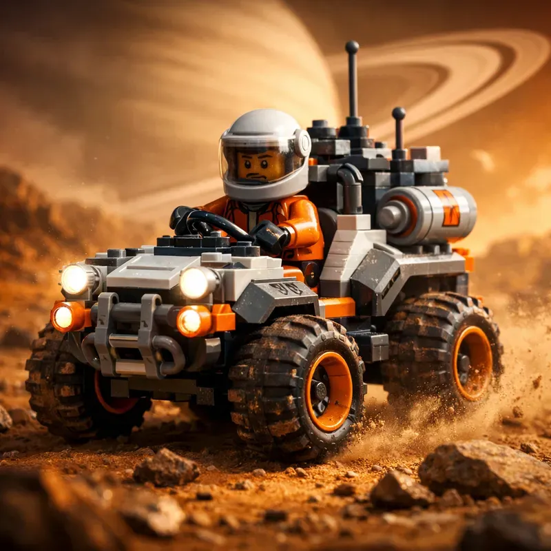 Cinematic Lego Planetary Explorations X