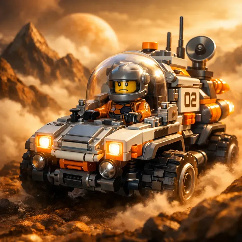 Cinematic Lego Planetary Explorations X
