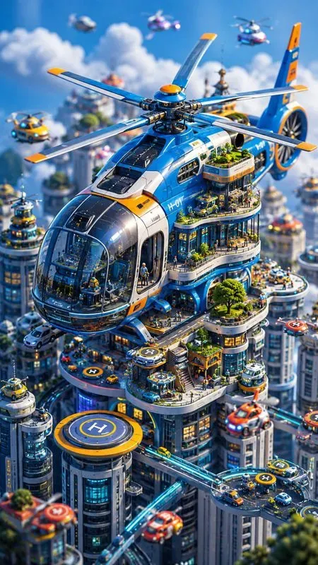 Miniature Futuristic Worlds