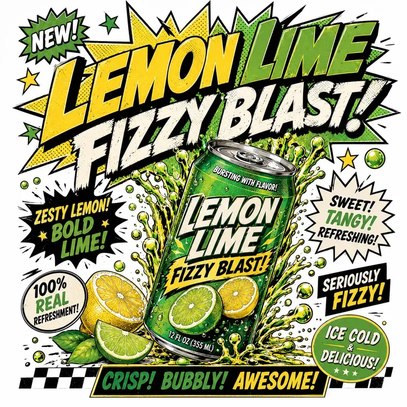 Retro Popart Soda Poster Packs