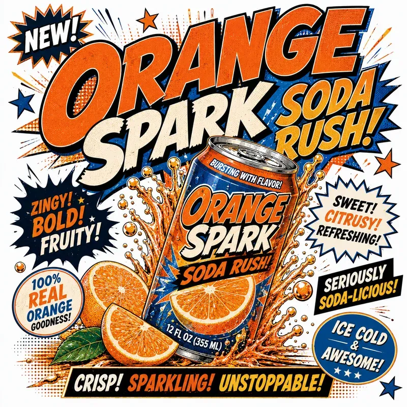 Retro Popart Soda Poster Packs
