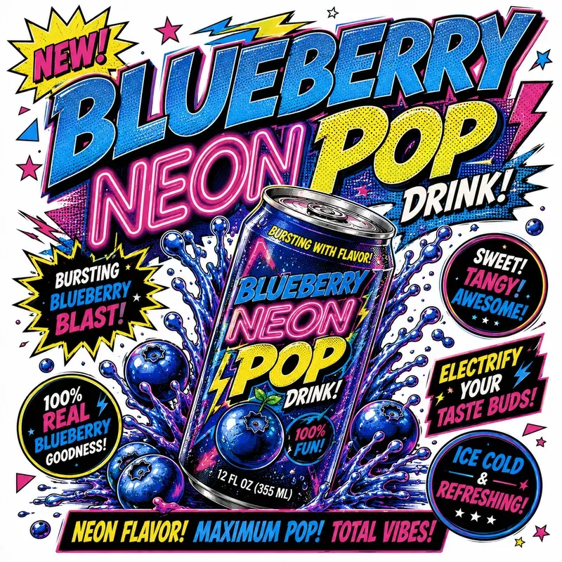 Retro Popart Soda Poster Packs