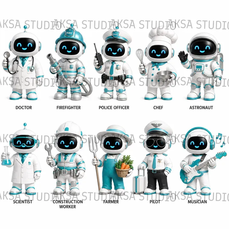 3D Character Profession Sheets