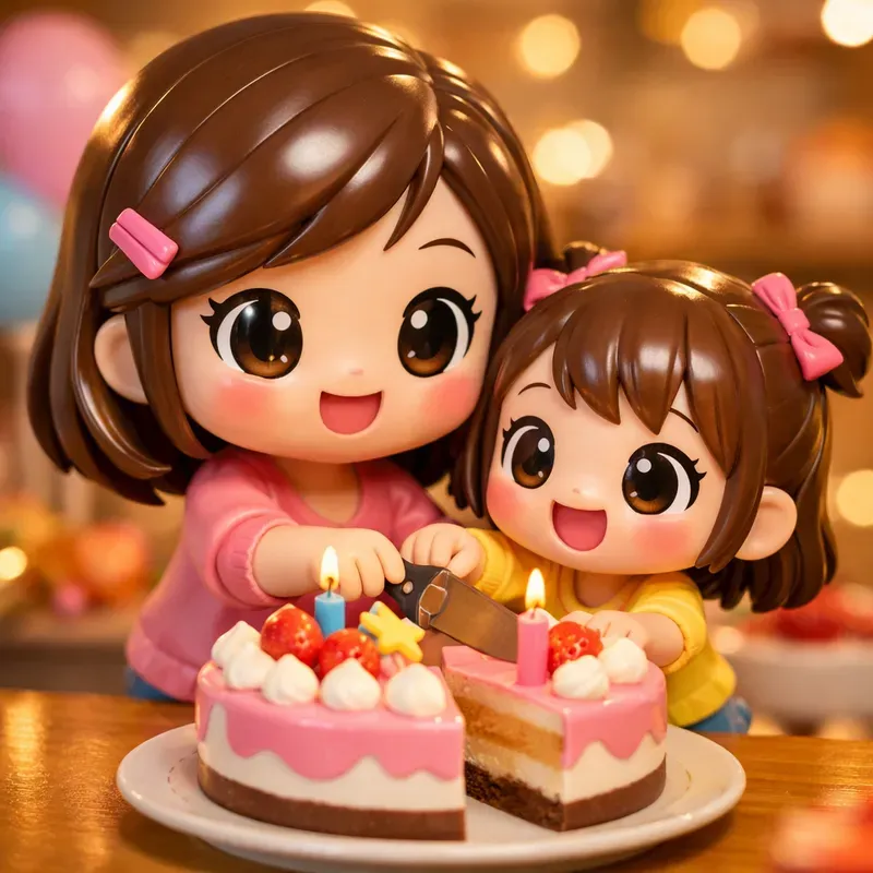 Ultracute Chibi 3D Toy Figurines