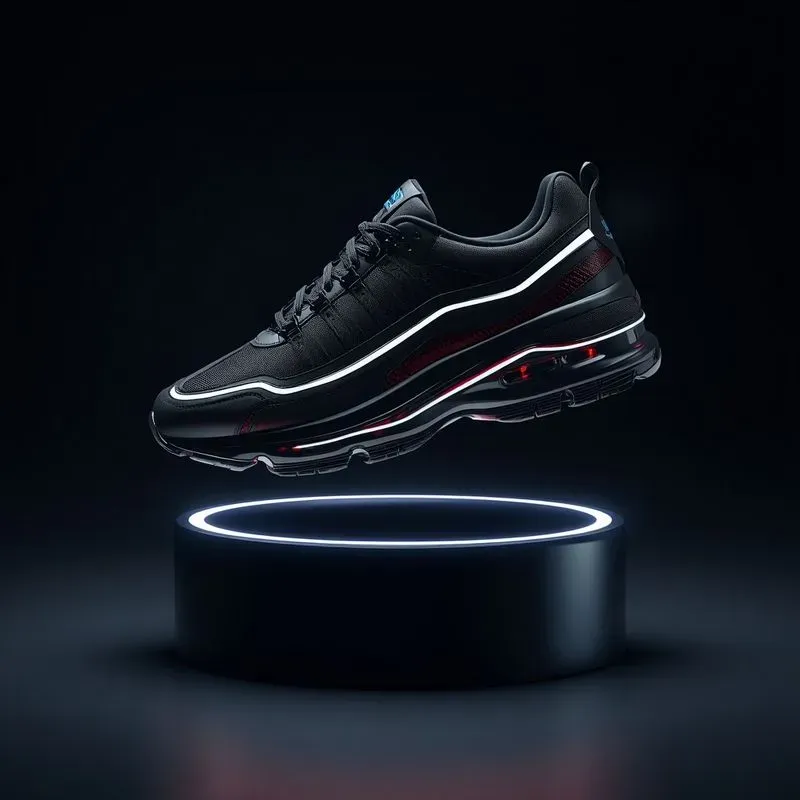 3D Floating Cyberpunk Sneakers
