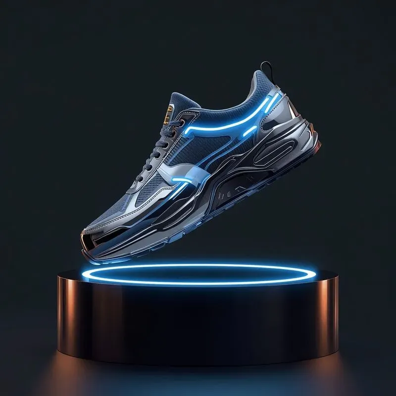 3D Floating Cyberpunk Sneakers