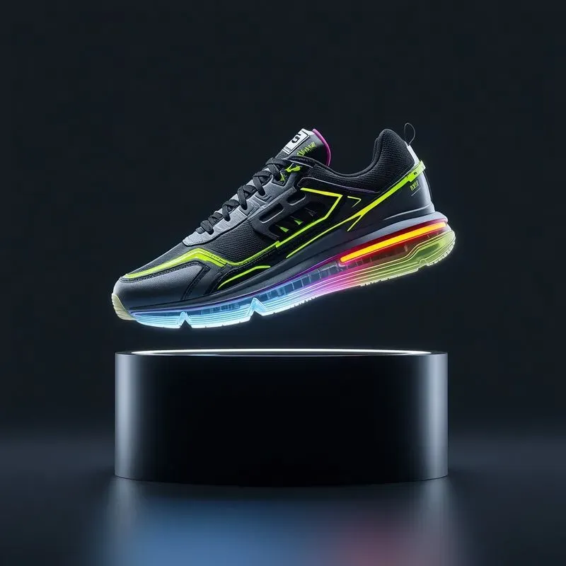 3D Floating Cyberpunk Sneakers