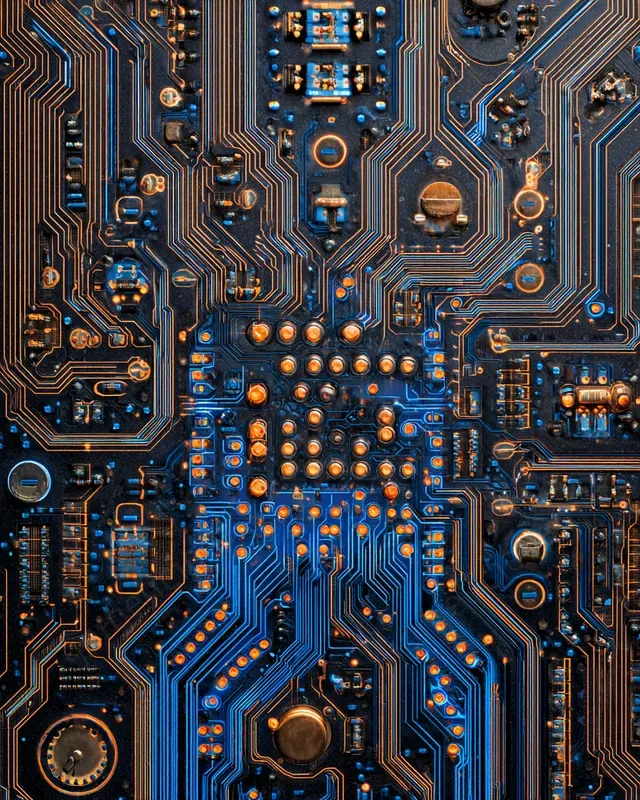 Art Nouveau Circuit Tech Wallpapers