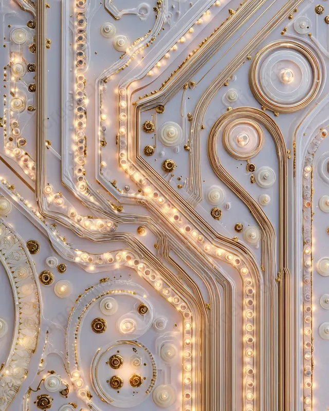Art Nouveau Circuit Tech Wallpapers