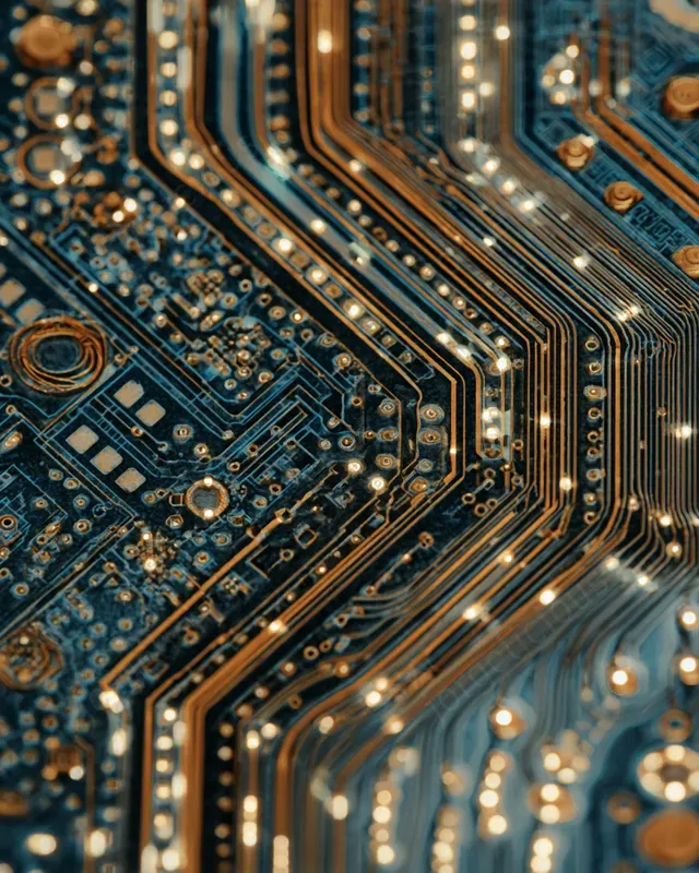 Art Nouveau Circuit Tech Wallpapers