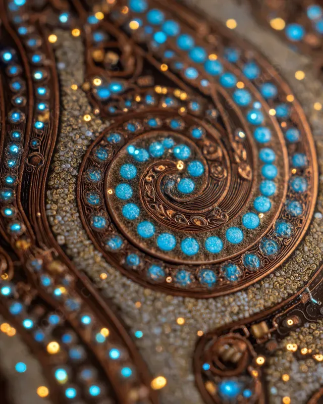 Art Nouveau Circuit Tech Wallpapers
