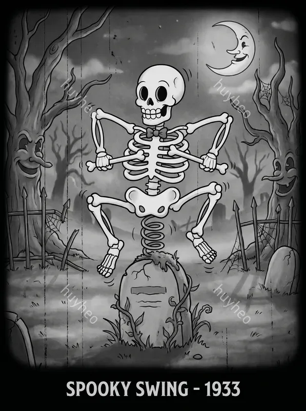 1930s Rubberhose Vintage Horror Art