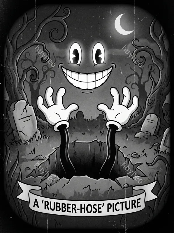 1930s Rubberhose Vintage Horror Art