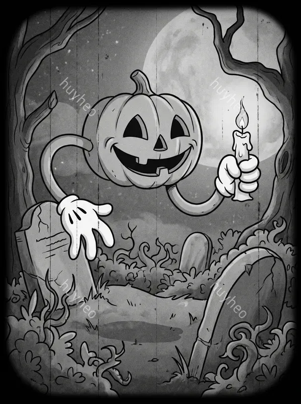 1930s Rubberhose Vintage Horror Art