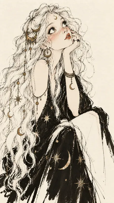 Whimsical Ink Characters