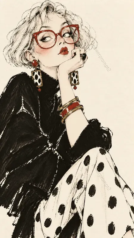 Whimsical Ink Characters
