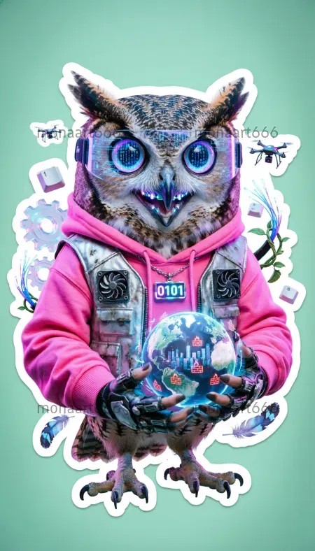 Surreal Mascot Sticker Tshirt Designs